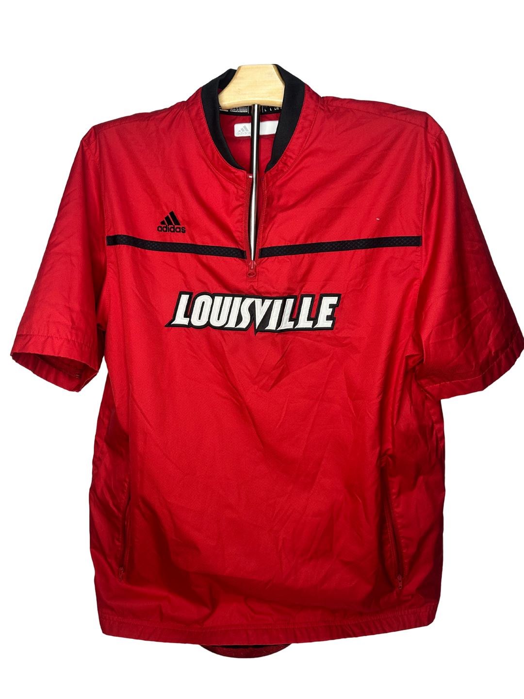Adidas UofL Short Sleeve Pullover (large)