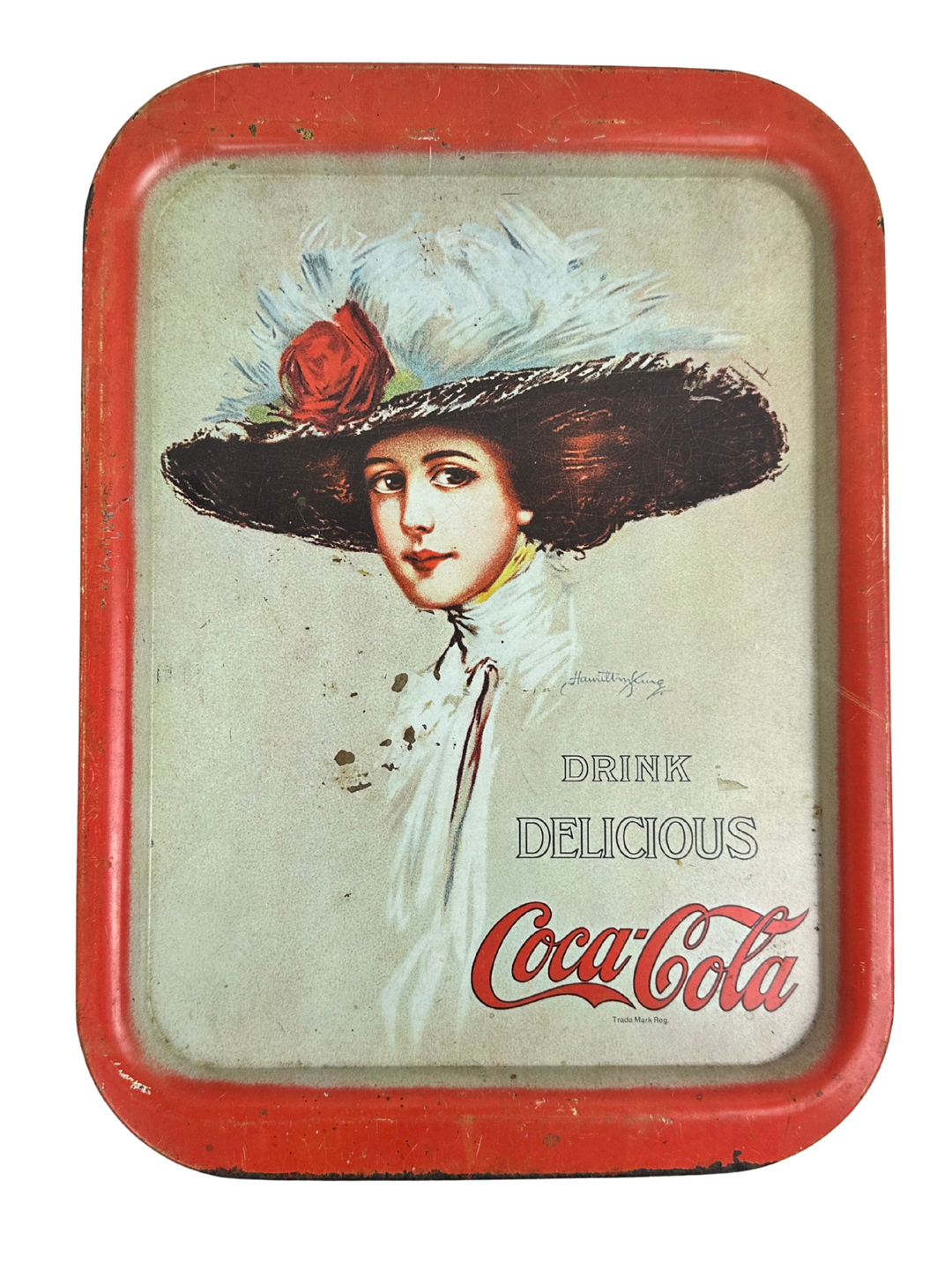 Vintage 1971 Coca-Cola Metal Tin Serving Tray