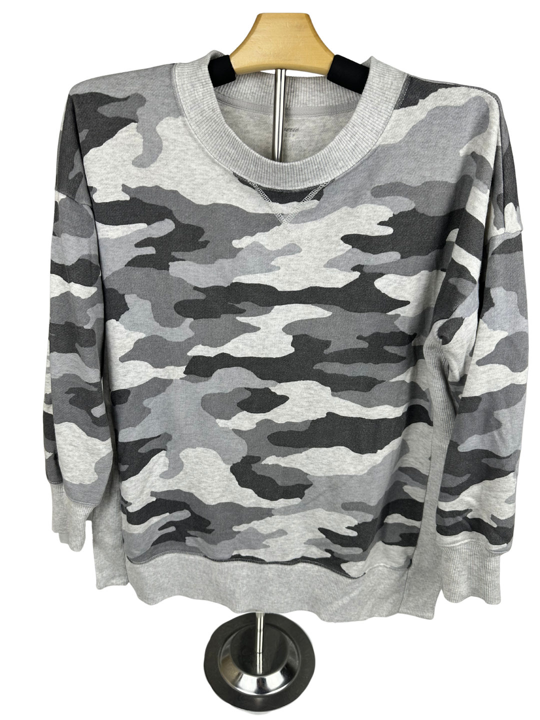 Aerie Camouflage Desert Pullover Slit Side Sweatshirt Small Lounge Cozy (small)