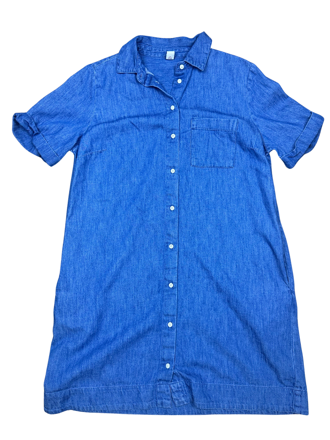Old Navy Denim Puff-Sleeve Denim Oversize Dress Size M Tall