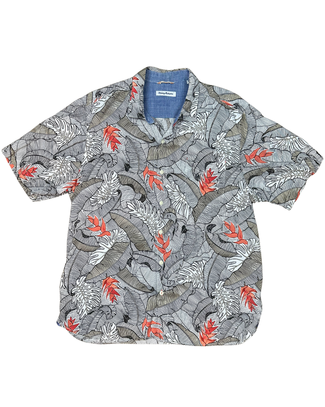 Tommy Bahama Short Sleeve Button-Up (XL)