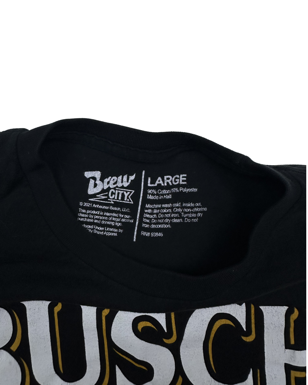Busch Beer Brewed in USA Graphic T-Shirt (large)