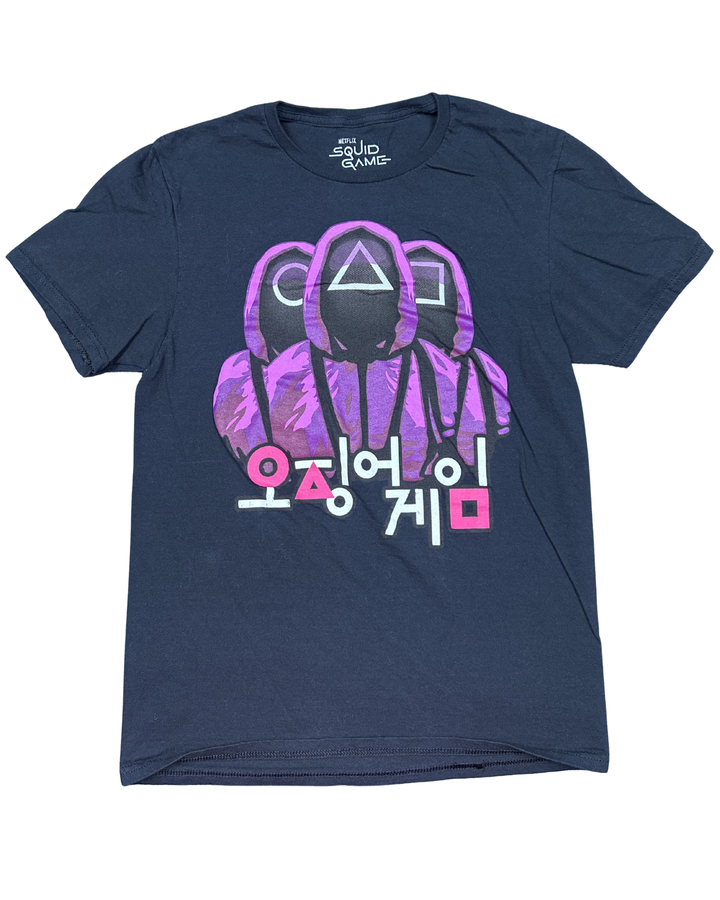 Netflix Squid Game Pink Guards Graphic T-Shirt (Small)