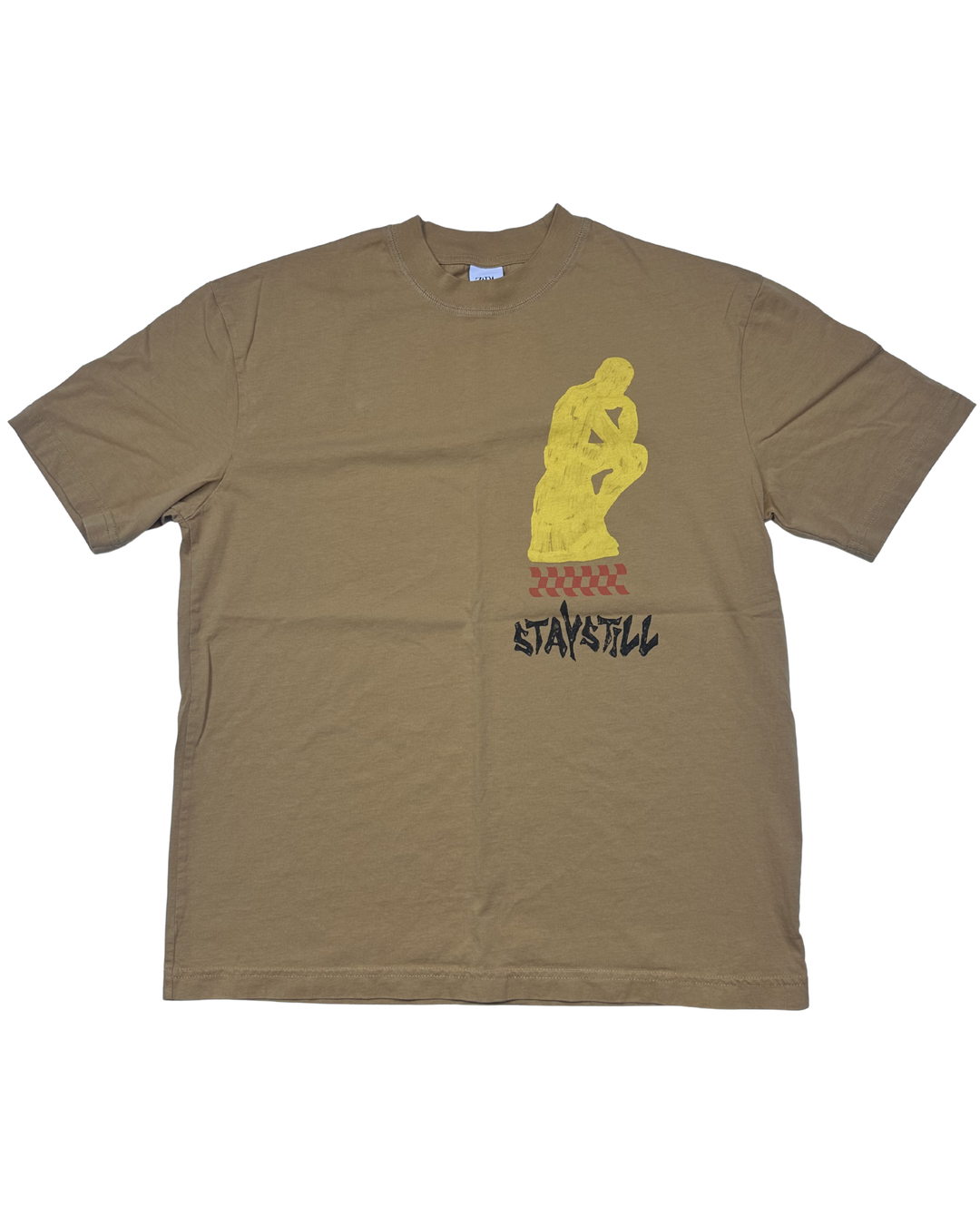 Zara Stay Still The Thinker Graphic T-Shirt (medium)
