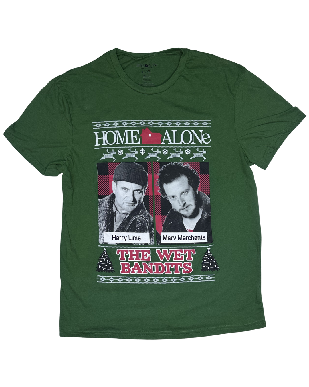 Home Alone The Wet Bandits Graphic T-Shirt (Large)