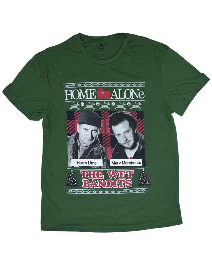 Home Alone The Wet Bandits Graphic T-Shirt (Large)