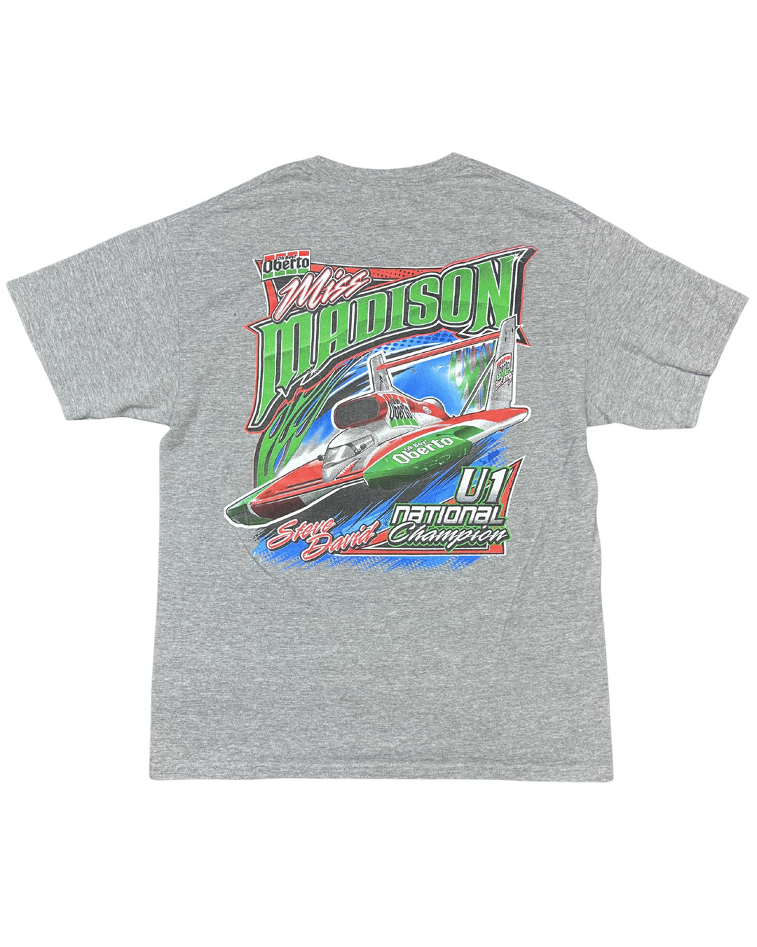 Oberto Miss Madison U1 National Champion Graphic T-Shirt (Large)