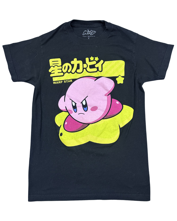 Nintendo Kirby Warp Star Japanese Graphic T-Shirt (Small)
