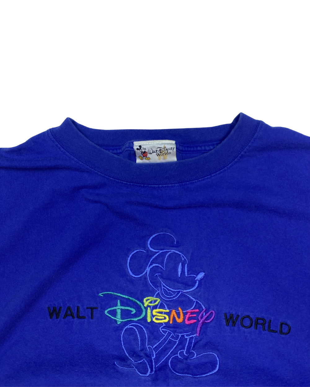 Walt Disney World Mickey Mouse Embroidered T-Shirt (XL)
