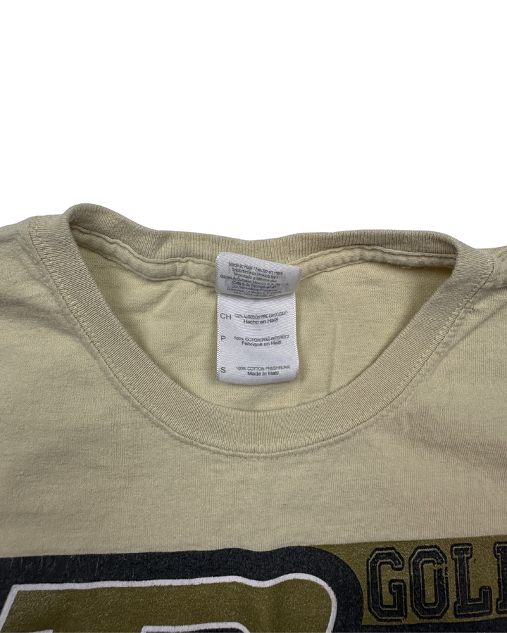 Purdue Boilermakers Gold and Black Game Graphic T-Shirt (small)