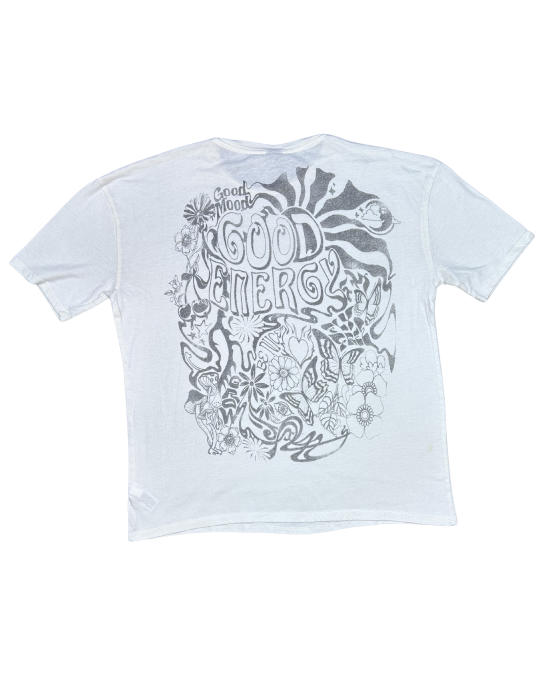 Wild Fable Good Mood Good Energy Graphic T-Shirt (Medium)
