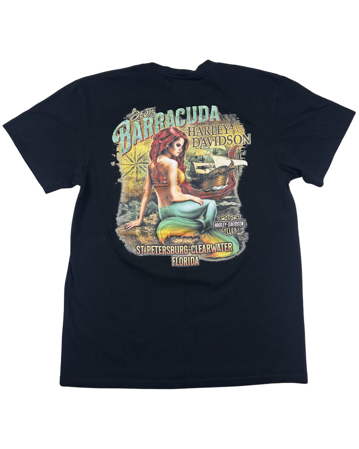 Harley-Davidson Berts Barracuda Mermaid Graphic T-Shirt (large)