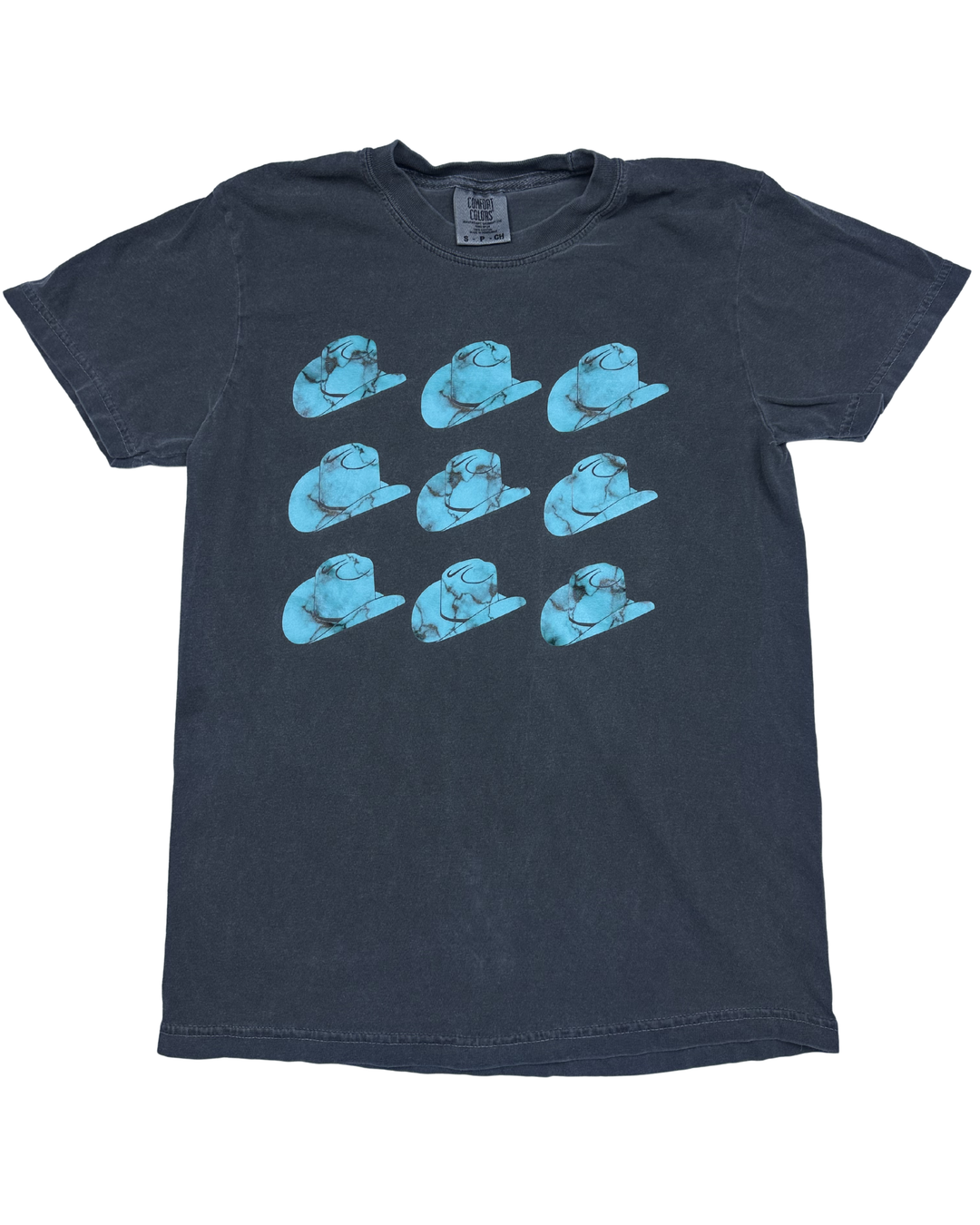 Comfort Colors Cowboy Hats Graphic T-Shirt (Small)
