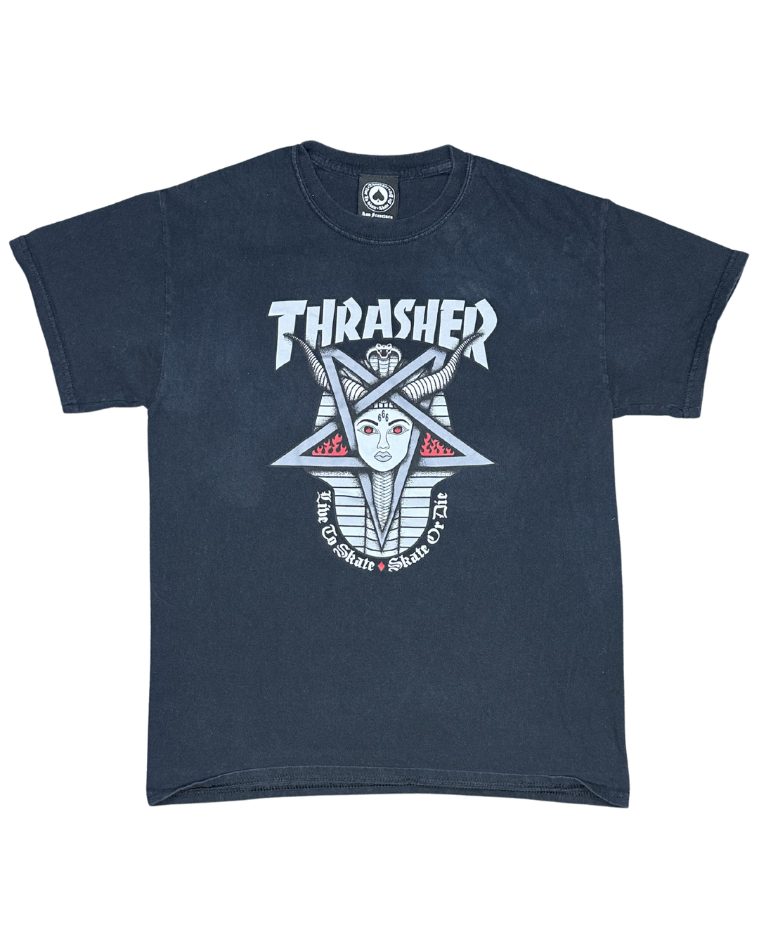 Thrasher Magazine Skate Goat Pyramid Graphic T-Shirt (Medium)