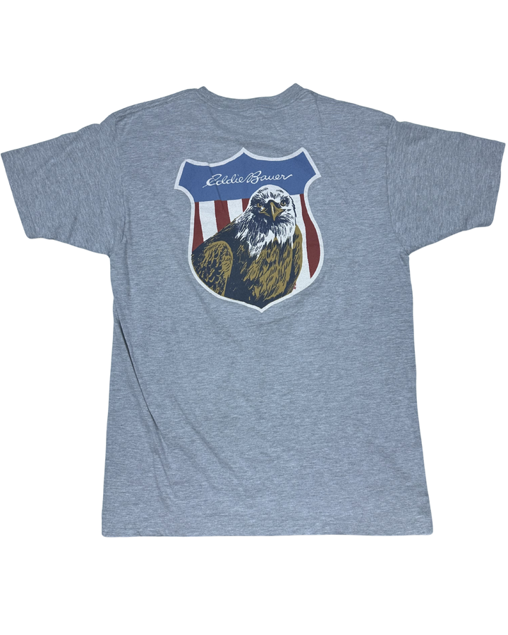 Eddie Bauer American Eagle Flag Graphic T-Shirt (Large)