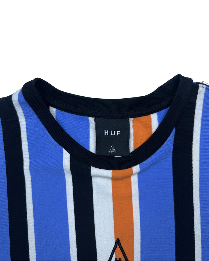 HUF Triple Triangle Vertical Stripe T-Shirt (Small)