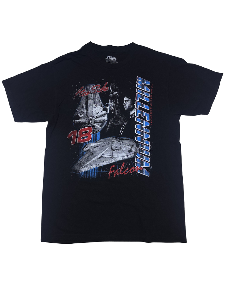 Star Wars Han Solo Millennium Falcon Graphic T-Shirt (medium)