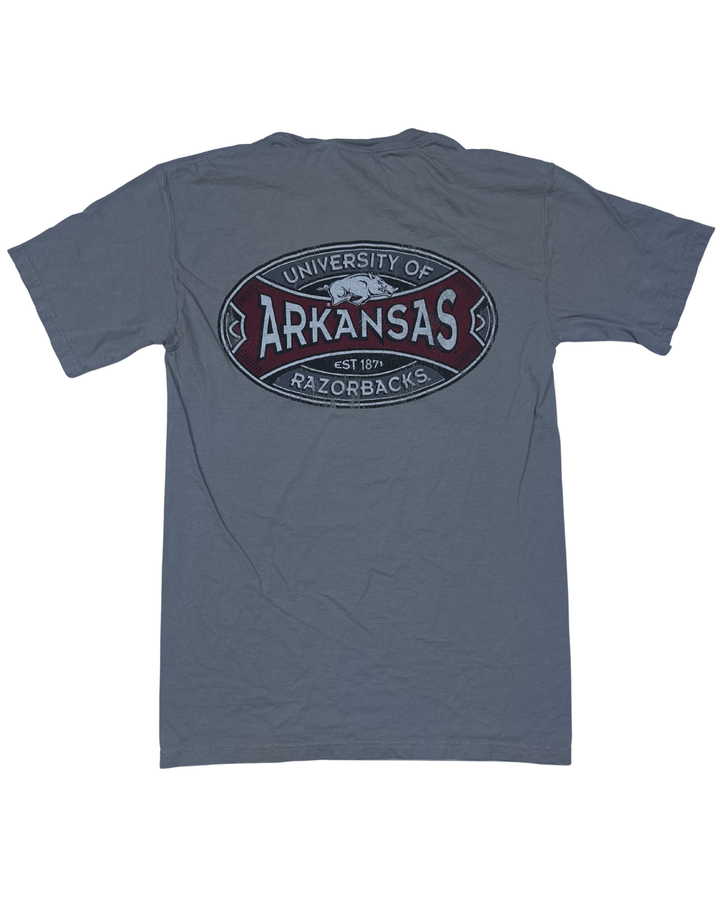 Comfort Wash Arkansas Razorbacks Graphic T-Shirt (Small)