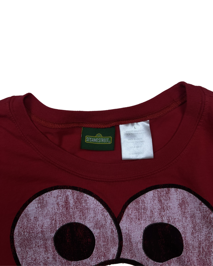 Sesame Street Elmo Face Graphic T-Shirt (Large)