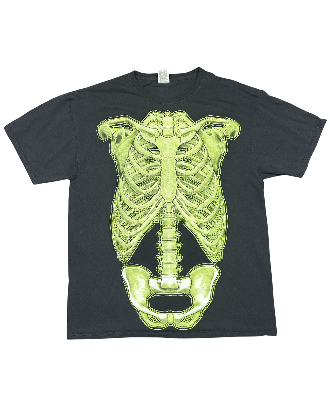 Neon Skeleton X-Ray Graphic T-Shirt (Large)
