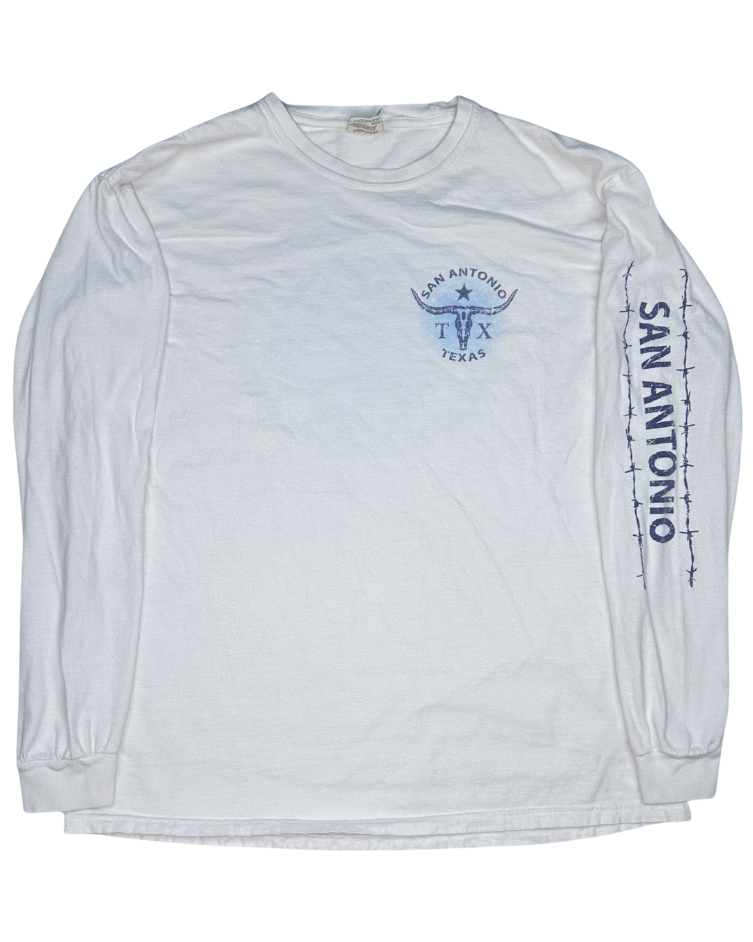 Comfort Colors San Antonio Texas Longhorn Long Sleeve T-Shirt (XL)