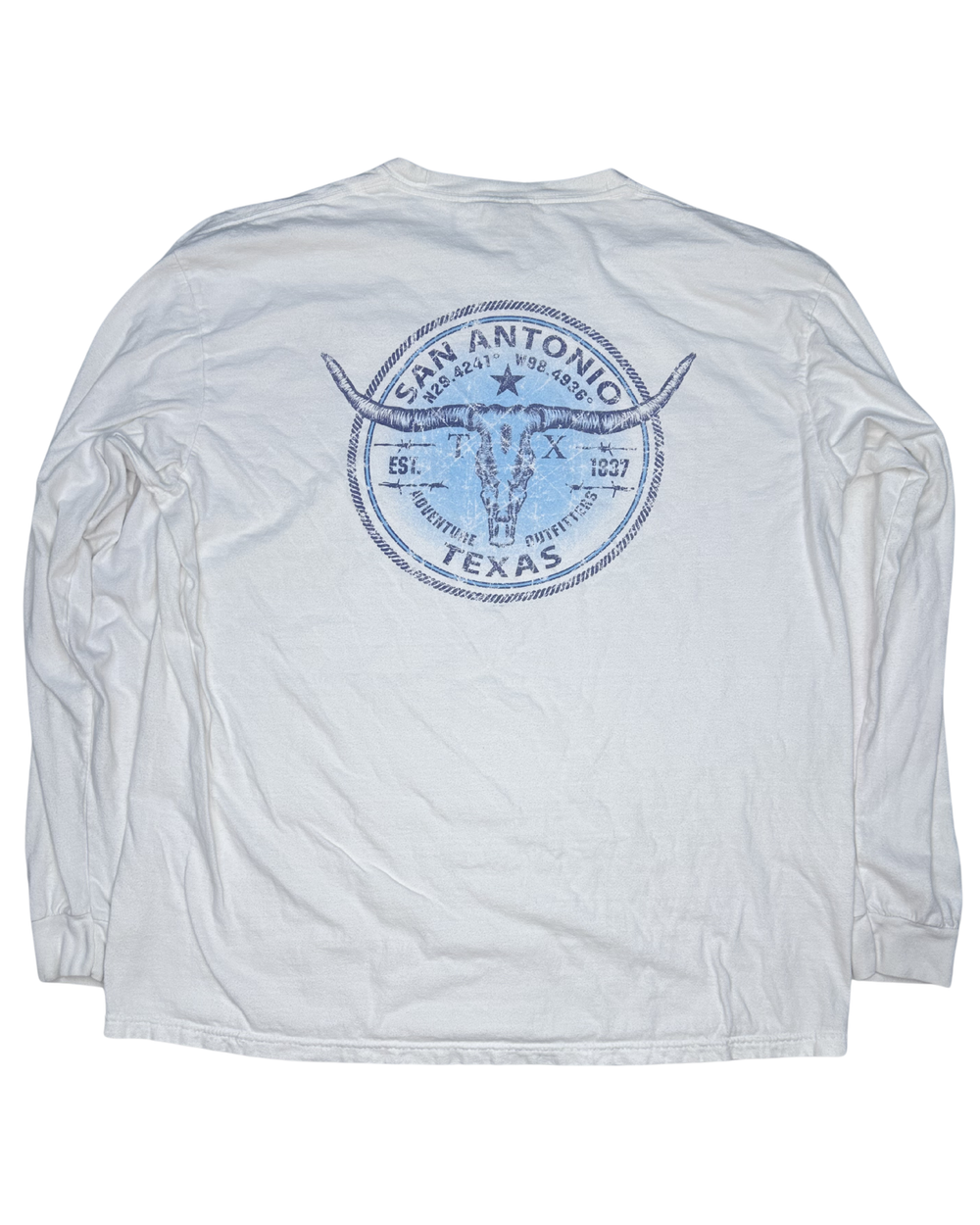 Comfort Colors San Antonio Texas Longhorn Long Sleeve T-Shirt (XL)