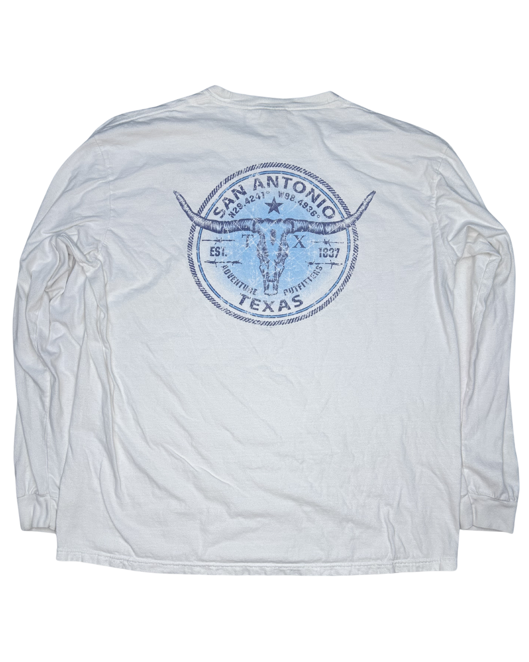 Comfort Colors San Antonio Texas Longhorn Long Sleeve T-Shirt (XL)