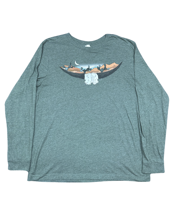 Duck Hunting Scene Long Sleeve Graphic T-Shirt (XL)