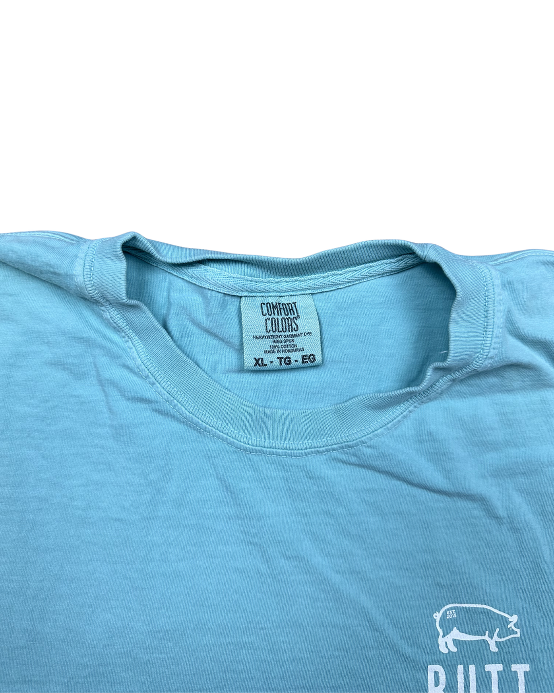 Comfort Colors Butt Life BBQ Pig Graphic T-Shirt (XL)