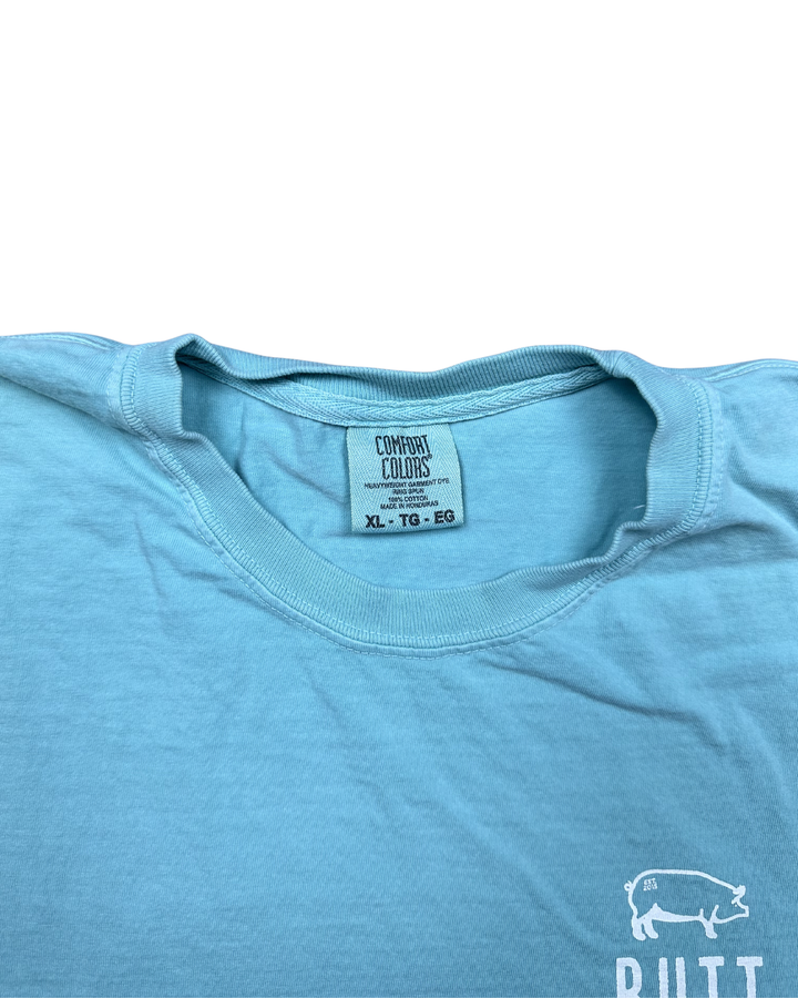 Comfort Colors Butt Life BBQ Pig Graphic T-Shirt (XL)