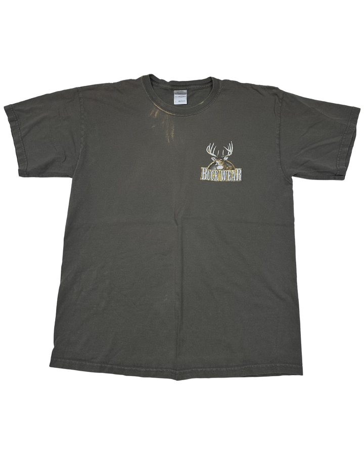 Buckmear This Is My Idea of Bagging Groceries Hunting Graphic T-Shirt (large)