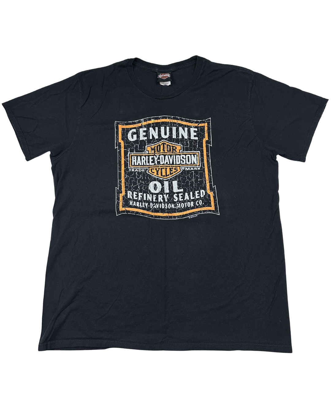 Mann's Harley-Davidson Genuine Motor Oil Graphic T-Shirt (XL)