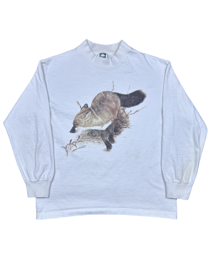 Fox Wildlife Long Sleeve Graphic T-Shirt - Front