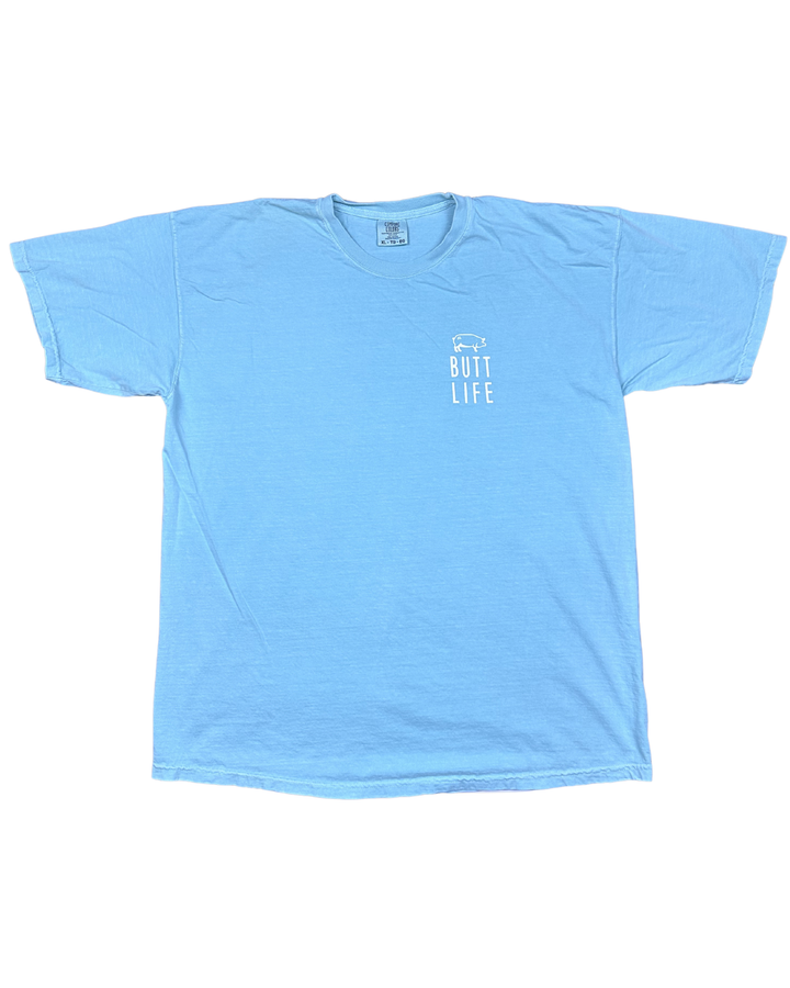 Comfort Colors Butt Life BBQ Pig Graphic T-Shirt (XL)