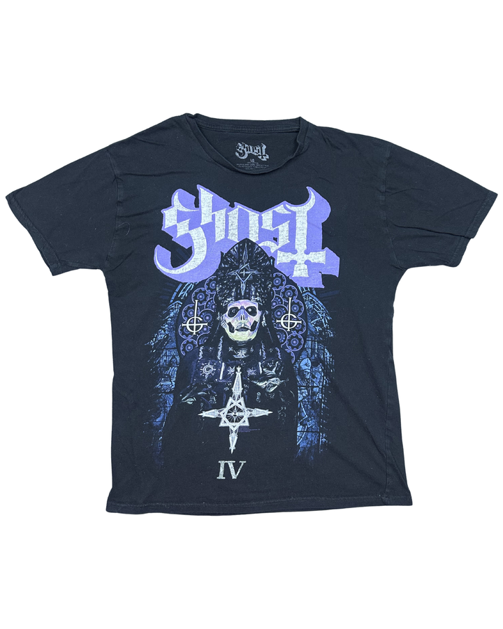 Ghost IV Papa Emeritus Band Graphic T-Shirt (Large)