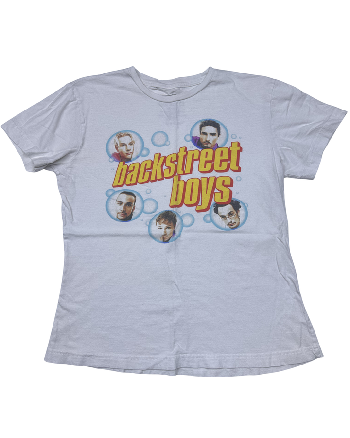 Backstreet Boys Bubble Photo Graphic T-Shirt (petite medium)