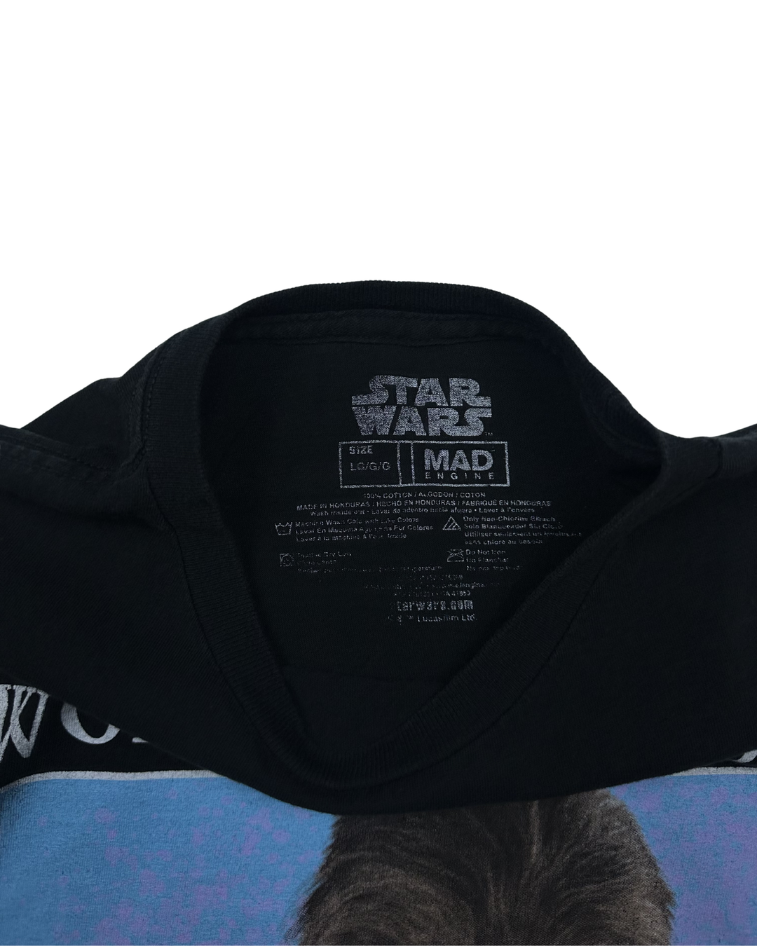 Star Wars Chewbacca Words of Wisdom Graphic T-Shirt (Large)