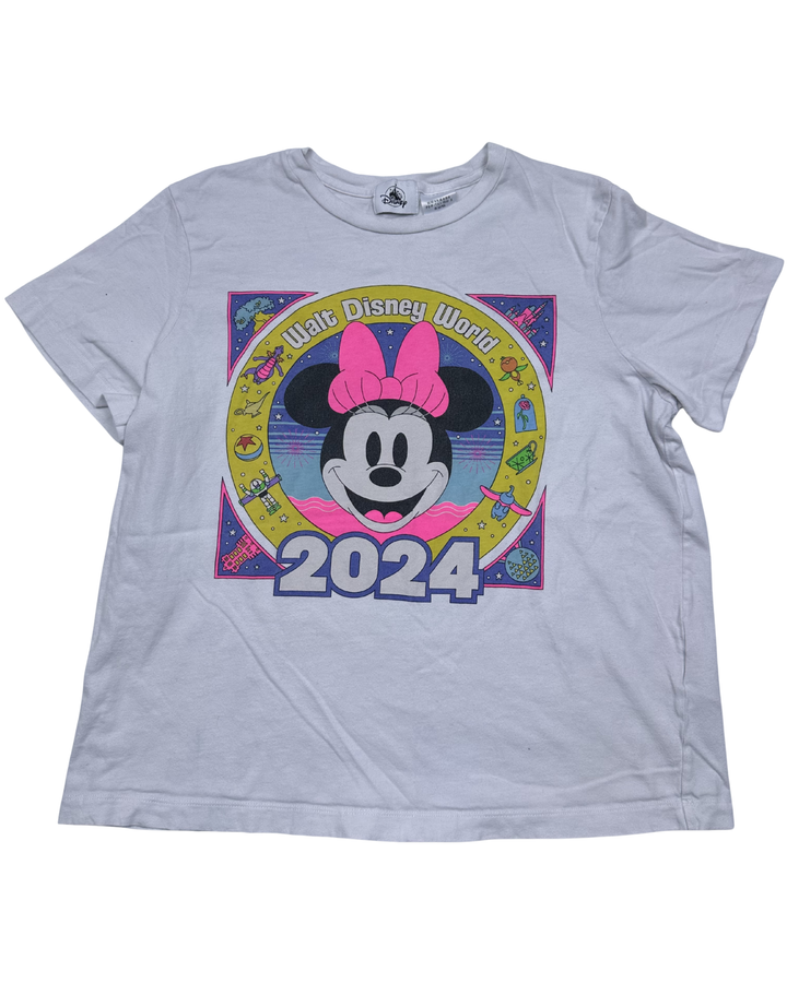Walt Disney World Minnie 2024 Graphic T-Shirt (women's large)