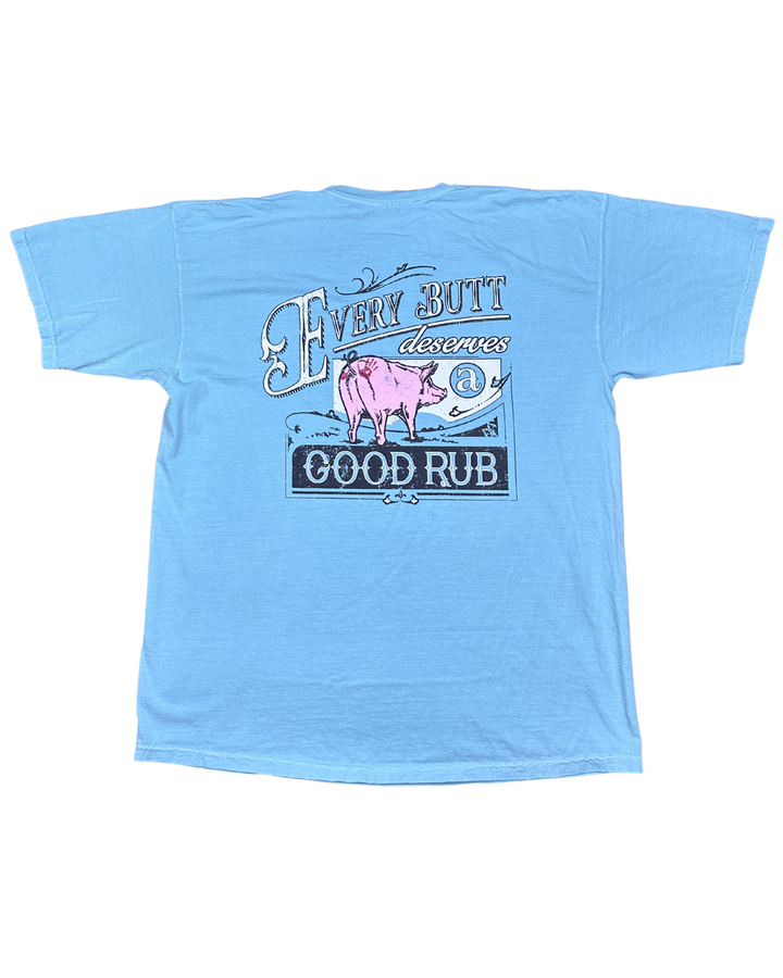 Comfort Colors Butt Life BBQ Pig Graphic T-Shirt (XL)