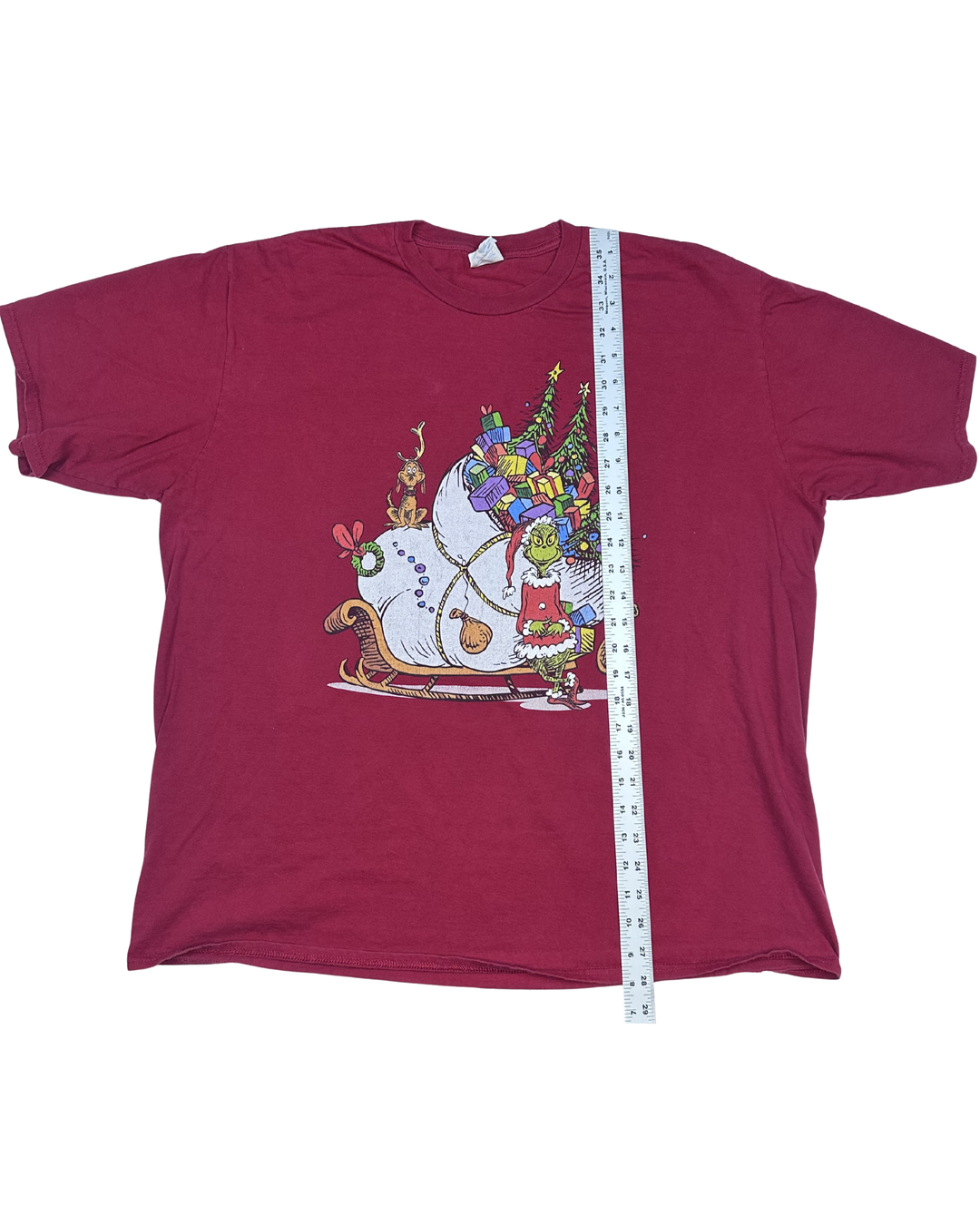 Dr. Seuss Grinch Christmas Sleigh Graphic T-Shirt (2XL)