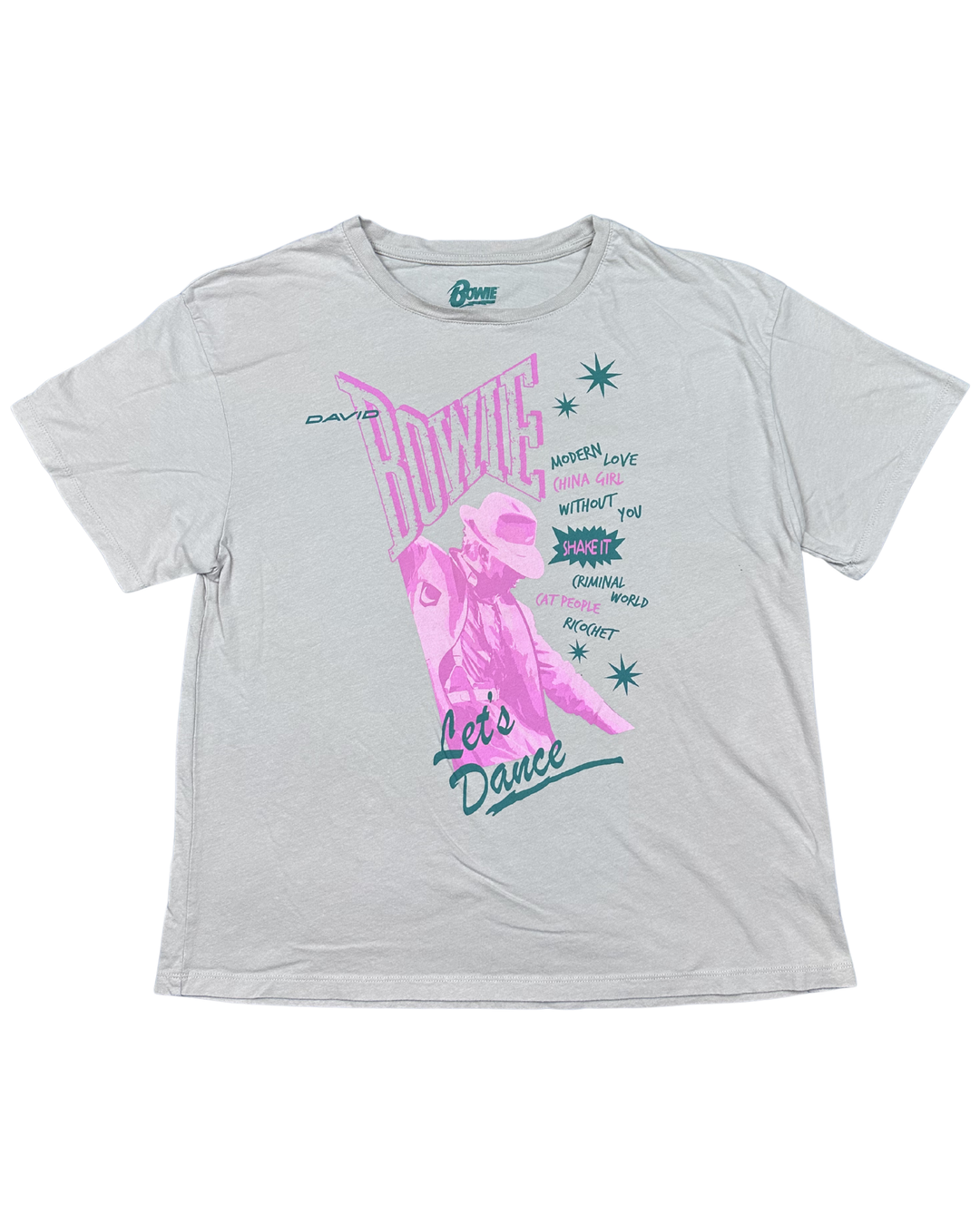 David Bowie Let's Dance Graphic T-Shirt Women's (Large)
