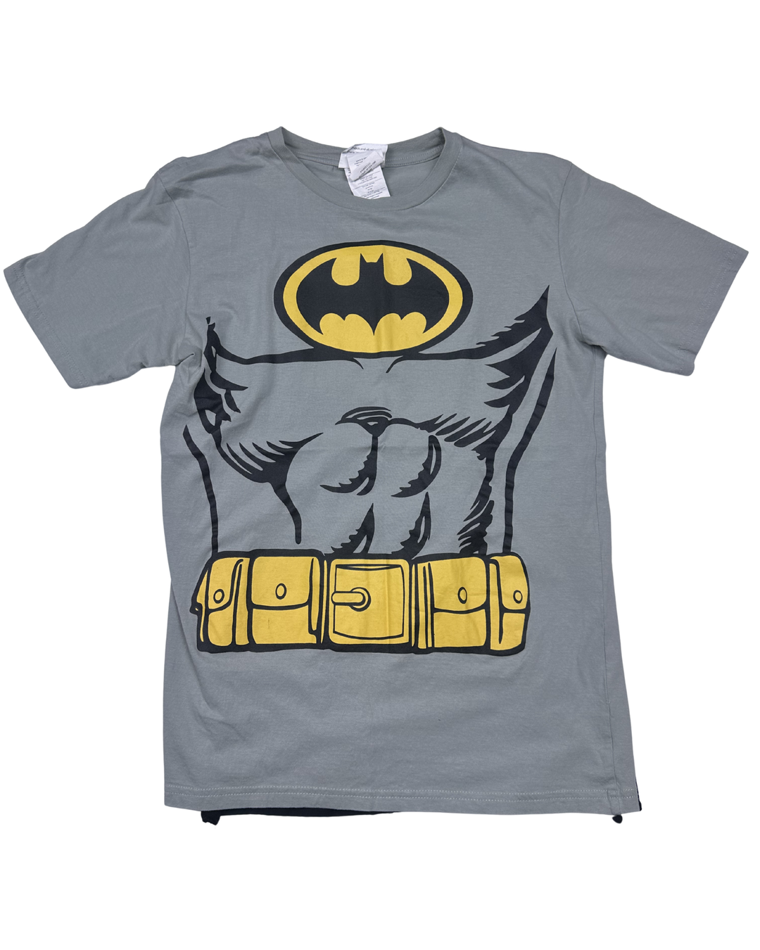 DC Comics Batman Costume Graphic T-Shirt with Cape (Large)
