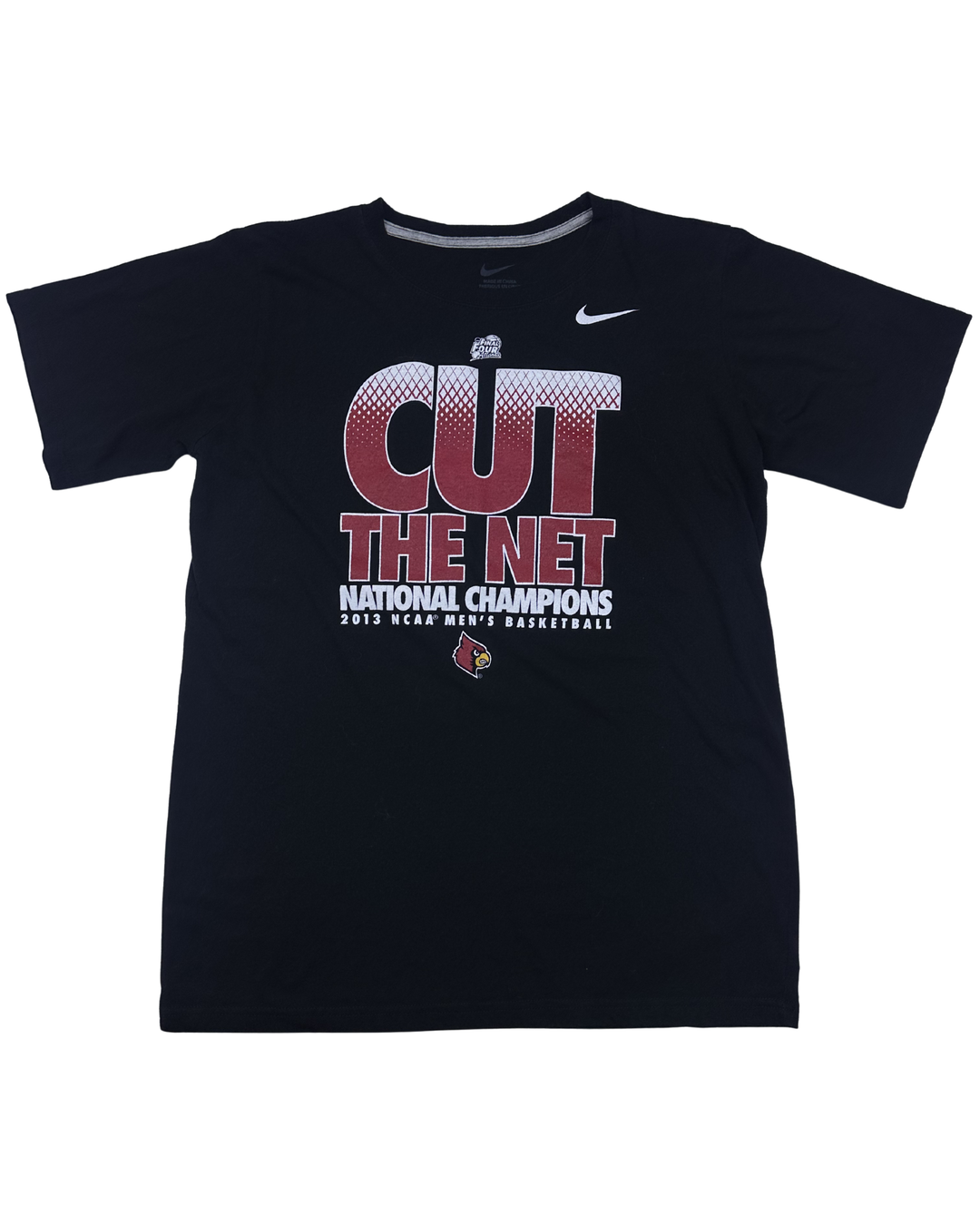 Nike Louisville Cardinals Cut The Net 2013 National Champions Basketball T-Shirt (Medium)