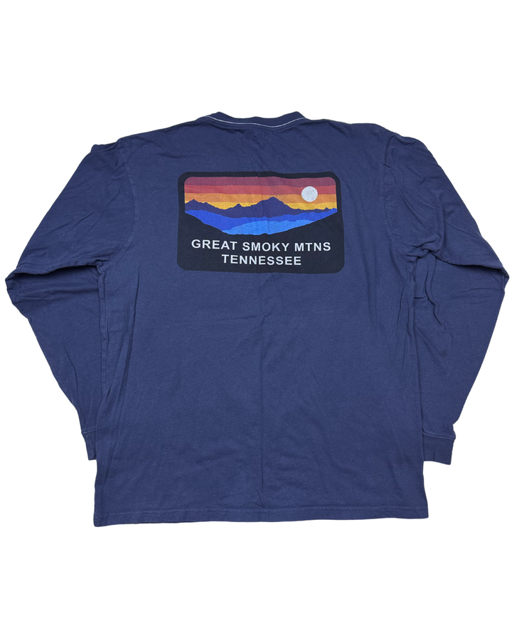 Great Smoky Mtns Tennessee Long Sleeve Pocket T-Shirt (large)