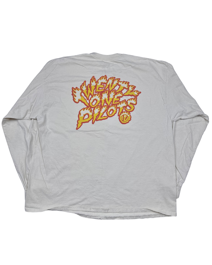 Twenty One Pilots Flame Logo Long Sleeve T-Shirt (2XL)
