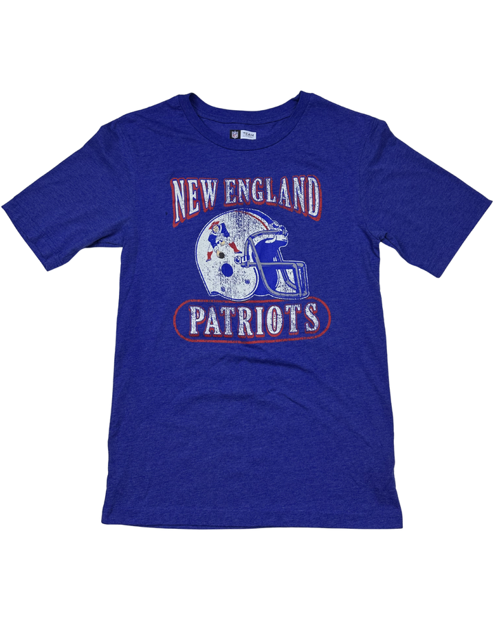 New England Patriots Retro Helmet Graphic T-Shirt (small)