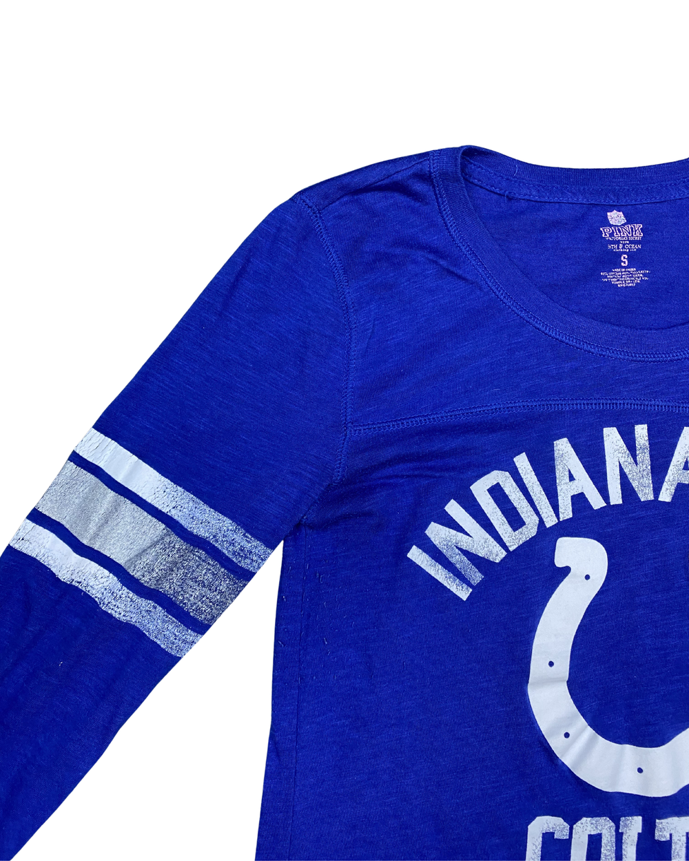 PINK NFL Indianapolis Colts Long Sleeve T-Shirt Women's (Small)