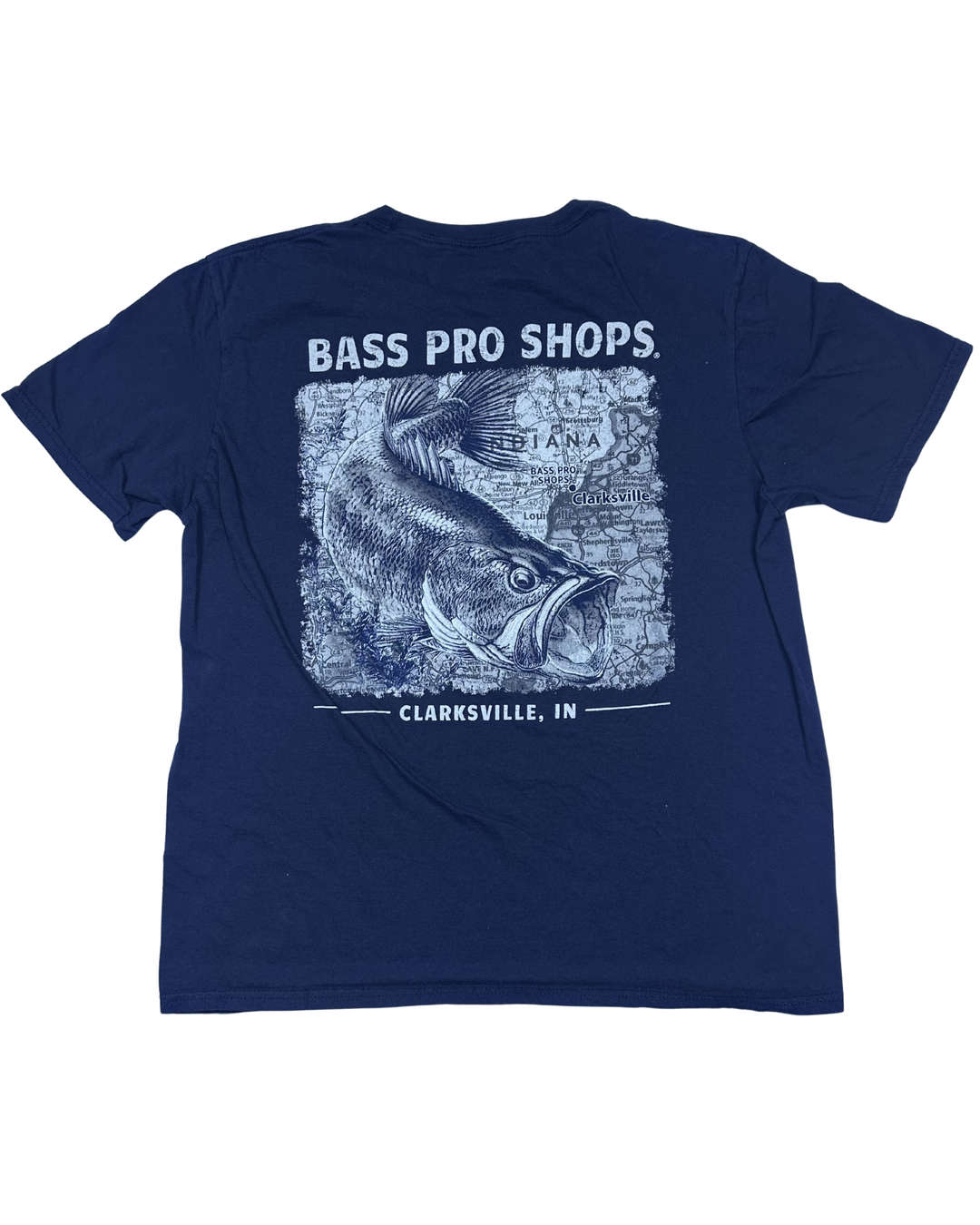 Bass Pro Shops Clarksville Indiana Graphic T-Shirt (Large)