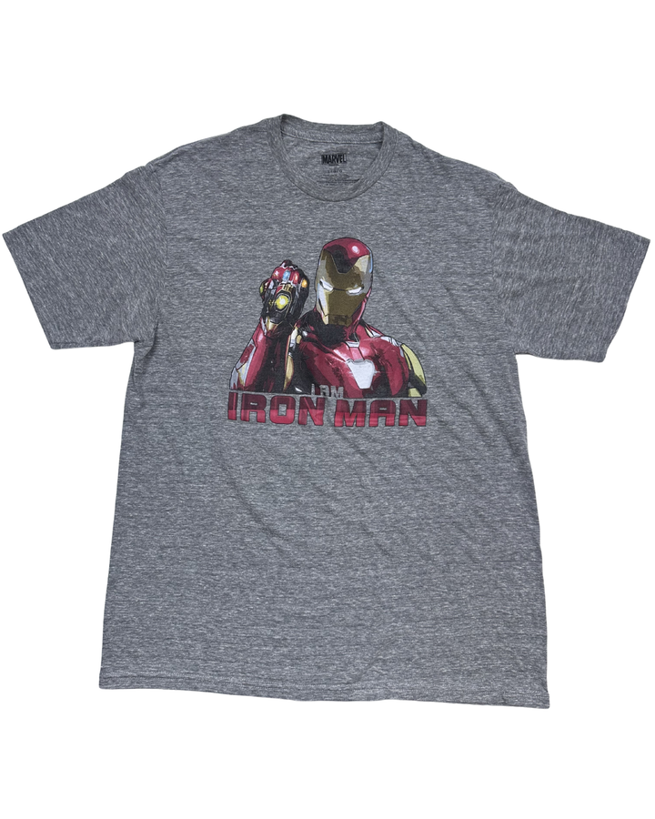 Marvel I Am Iron Man Infinity Gauntlet T-Shirt (large)