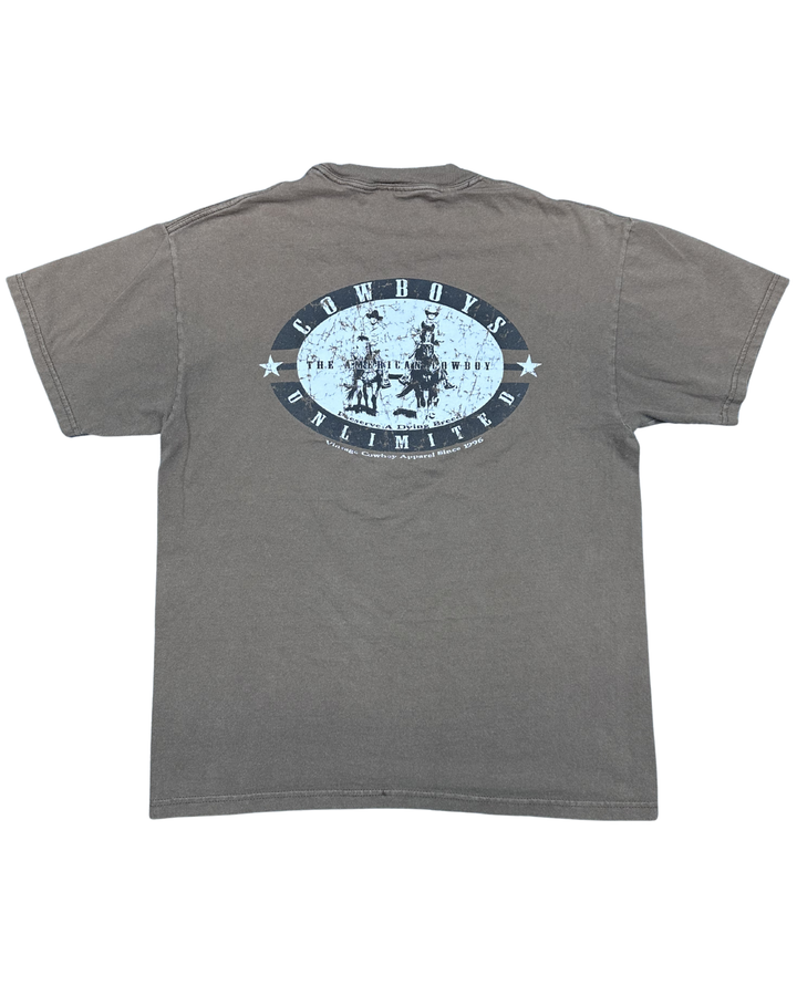 Cowboys Unlimited "The American Cowboy" Graphic T-Shirt (Large)